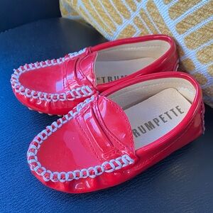 Trumpette Shiny Red Kids loafers shoes